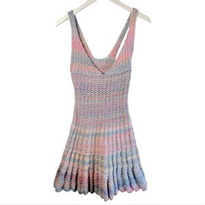 Selkie Pastel Knit Mini Dress
